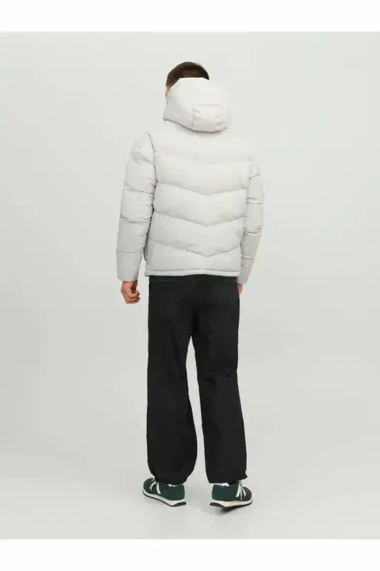 Jack & Jones Vesterbro Puffer, Erkaklar uchun bej rangli kaputli ko'ylagi - 2