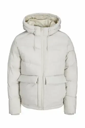 Jack & Jones Vesterbro Puffer, Erkaklar uchun bej rangli kaputli ko'ylagi - 3