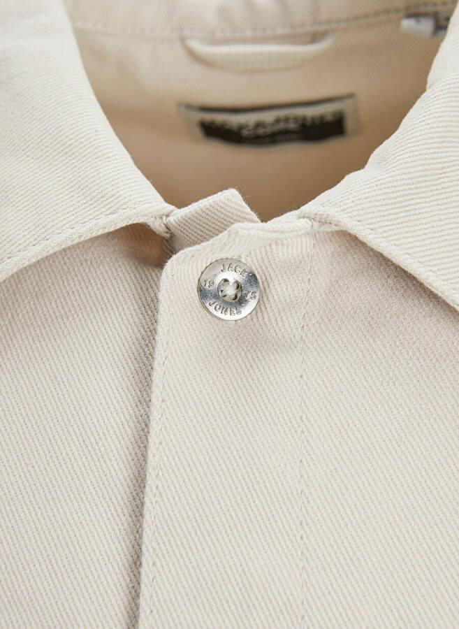 Jack & Jones Wide Fit Cream Men's Shirt - 3