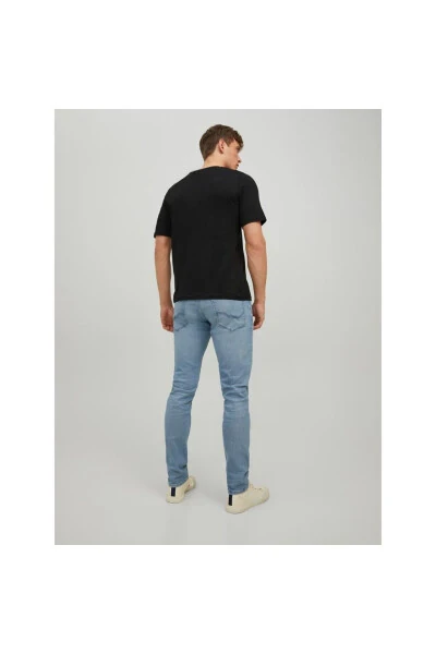 Jack & Jones Yoqa Ko'ylakli Qisqa Yengli Qora Erkaklar T-shirt - 7