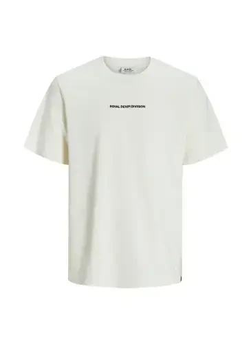 Jack & Jones Yumaloq Yaka Kir Oq Erkaklar Futbolkasi RDDODIS TEE S/S CREW NECK SN - 2