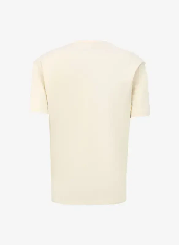Jack & Jones Yuvarlak Yaka Krem Erkek T-Shirt JORLAFAYETTE EMB TEE SS CREW NECK - 7