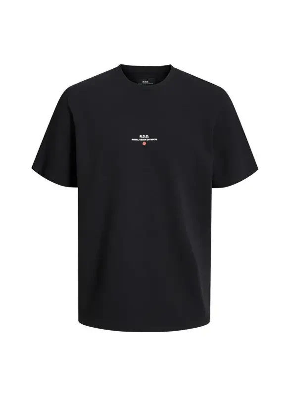 Jack & Jones Yuvarlak Yaka Siyah Erkek T-Shirt RDDLUCA TEE S/S CREW NECK NOOS - 1