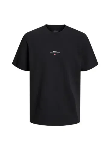 Jack & Jones Yuvarlak Yaka Siyah Erkek T-Shirt RDDLUCA TEE S/S CREW NECK NOOS - 2