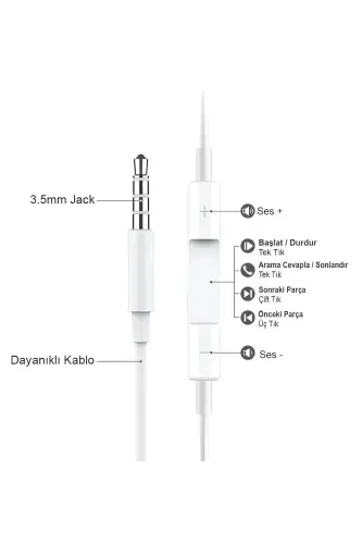 Jack kirishli binafsha rangli simli quloqchin Ios Android mos 3.5 mm quloqchin rangli-binafsha - 2
