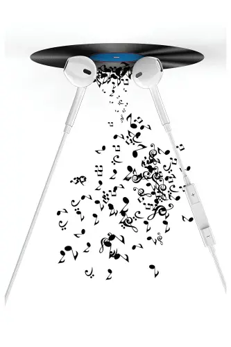 Jack Kirishli Oq Simli Quloqchin Ios Android Mos 3.5 mm Quloqchin Rangli-Qora - 4
