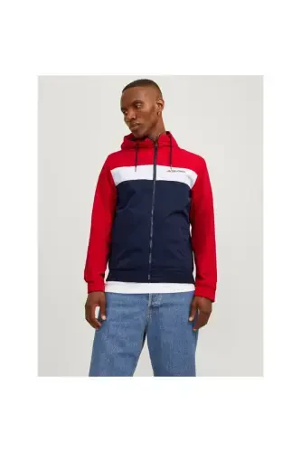Jacket Jjerush Hood Bomber Noos - 12200208-Red - JACK & JONES (1)