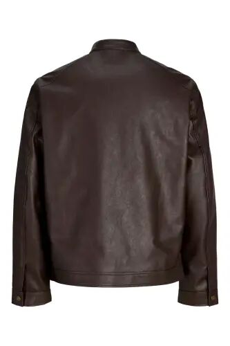 Jacket Noos Erkek Pu Deri Mont Ve Ceket Black Rahat Kesim - Kahverengi12301595 - Jack & Jones (1)