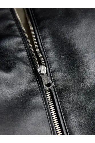 Jacket Noos Erkek Pu Deri Mont Ve Ceket Black Rahat Kesim - Siyah12301595 - Jack & Jones (1)
