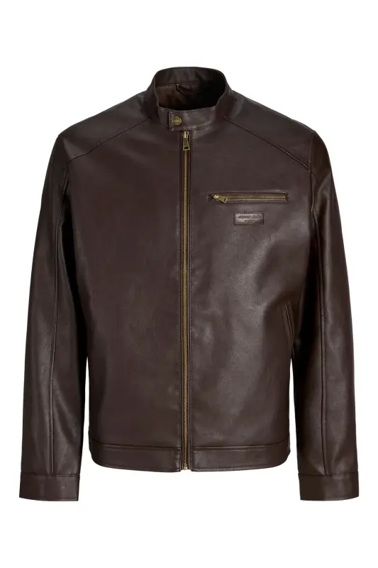 Jacket Noos Siyah Erkek PU Deri Ceket - Kahverengi12301595 - 1