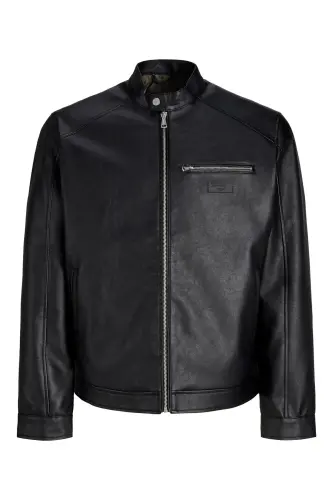 Jacket Noos Siyah Erkek PU Deri Ceket - Siyah12301595 - 3