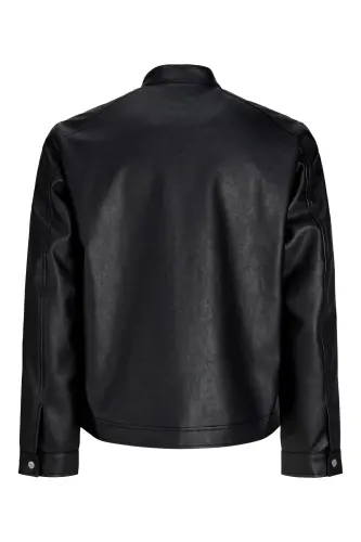 Jacket Noos Siyah Erkek PU Deri Ceket - Siyah12301595 - 4