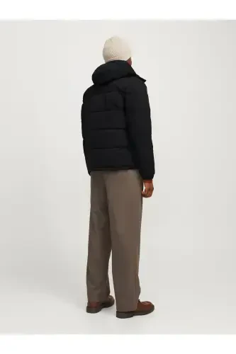 Jacket Su Soğuk Geçirmez Siyah Erkek Mont-Siyah - 4