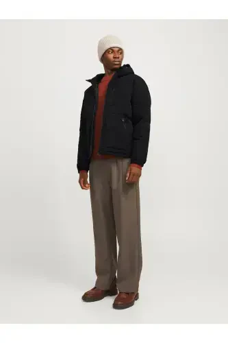 Jacket Su Soğuk Geçirmez Siyah Erkek Mont-Siyah - 7