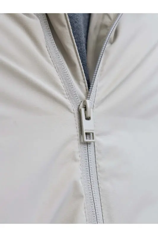Jack&J Puffer Jacket Soğuk Geçirmez Erkek Şişme Mont - Dove-Ecru - 6