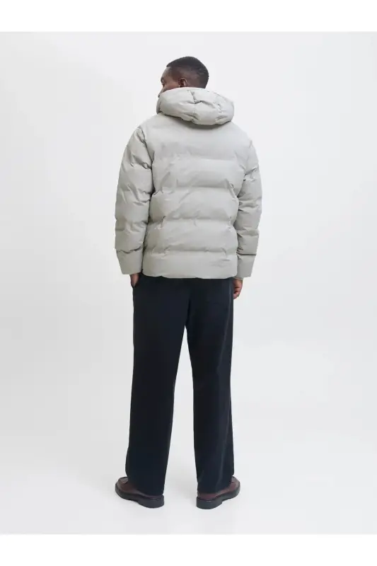 Jack&J Puffer Jacket Windproof Men's Puffer Jacket - Dove-Ecru - 4