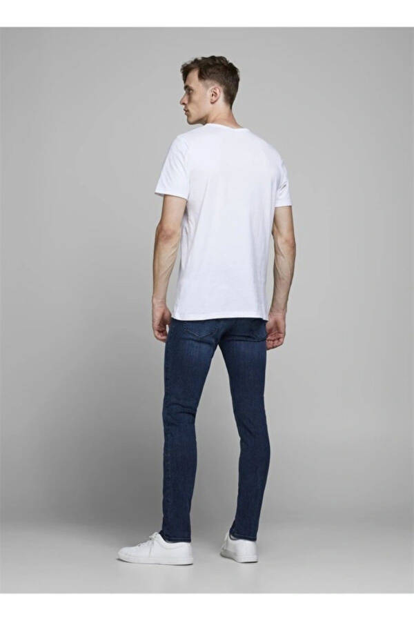 Jack&Jones 12173407 Jjıglenn Jjorıgınal Am 812 Erkaklar uchun Jinsi Shimim Ko'k - 4