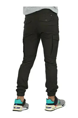 Jack&Jones 12178113 Paul Flake Olive Night Cargo Pants Charcoal - JACK & JONES (1)