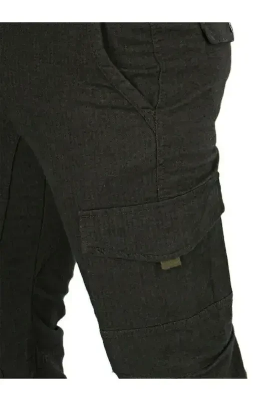 Jack&Jones 12178113 Paul Flake Olive Night Cargo Pants Charcoal - 4