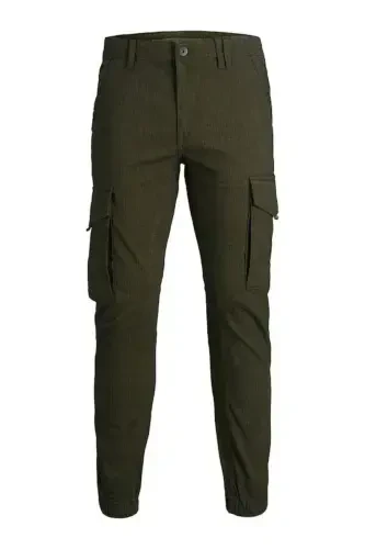 Jack&Jones 12178113 Paul Flake Olive Night Cargo Pants Charcoal - 5