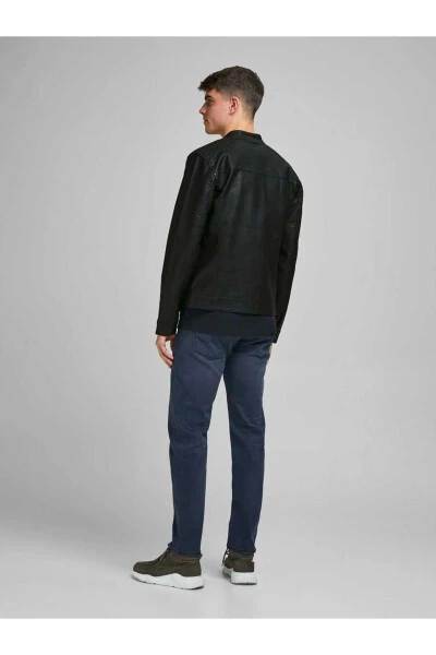 Jack&Jones 12182461 Erkaklar Teri Ko'ylagi - Qora - JACK & JONES (1)
