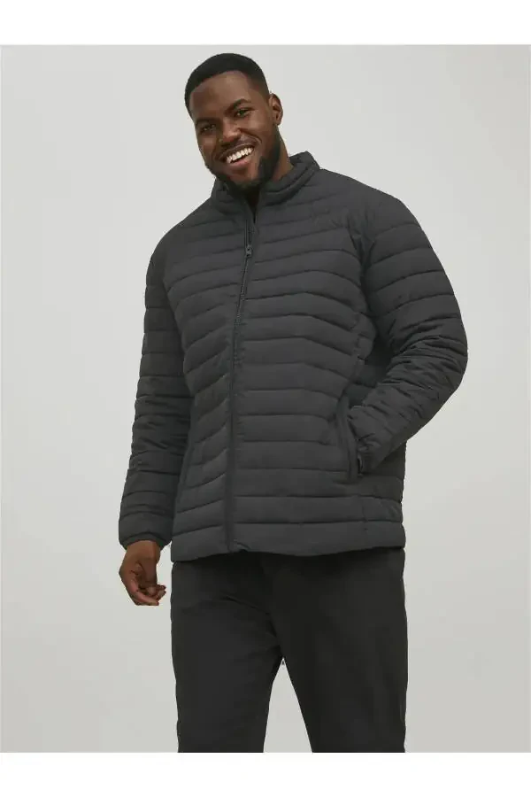 JACK&JONES 12217853 HALF FISHERMAN 2 ZIP POCKET PUFFER JACKET - 3