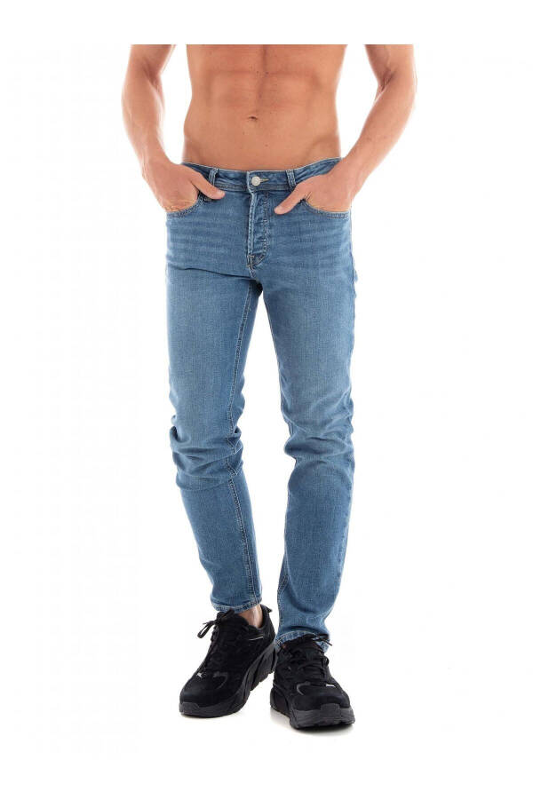 JACK&JONES 12242320 COMFORT/ MIKE ORIGINAL AM 385 NOOS DENIM PANTOLON - MAVİ - 2