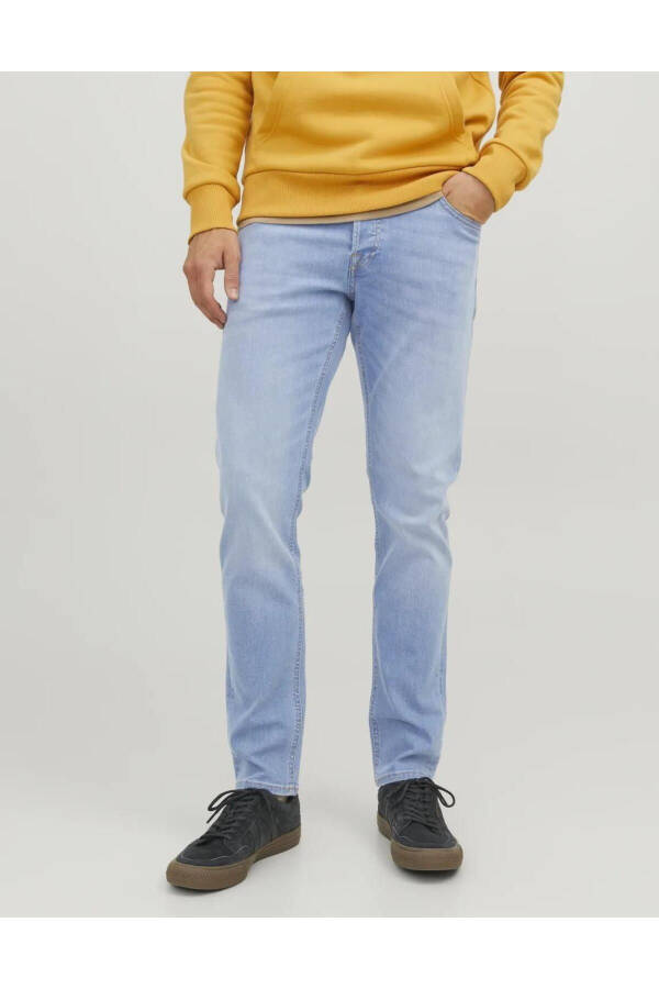 JACK&JONES 12243593 Slim/Glenn Original 5 cho'ntakli Likrali Denim shim - 1