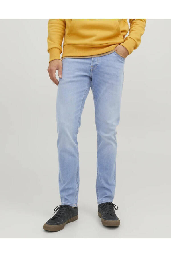 JACK&JONES 12243593 Slim/Glenn Orijinal 5 Cep Likralı Denim Pantolon - 3