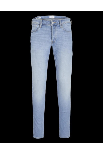 JACK&JONES 12243593 Slim/Glenn Orijinal 5 Cep Likralı Denim Pantolon - 6