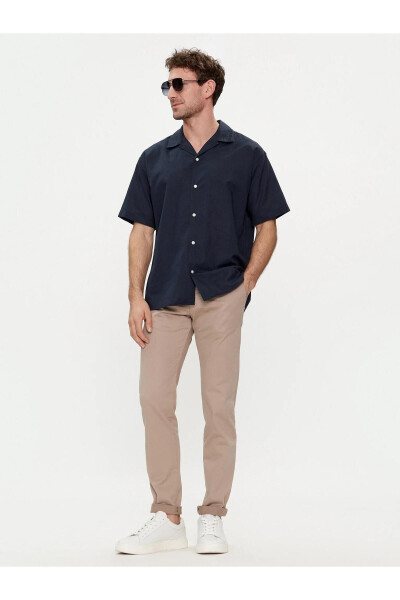 JACK&JONES 12248594 LINEN BLEND KISA KOL GOMLEK - 2