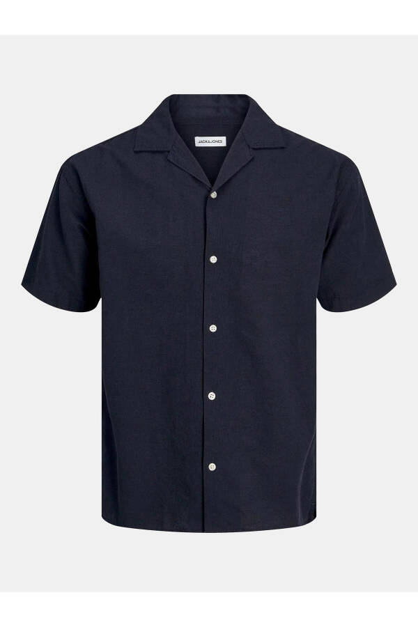 JACK&JONES 12248594 LINEN BLEND KISA KOL GOMLEK - 6