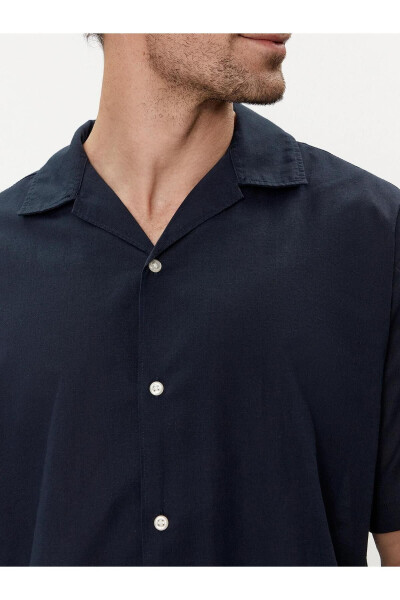 JACK&JONES 12248594 рубашка с коротким рукавом из смеси льна - 4