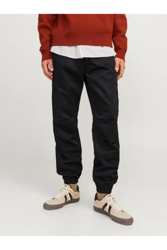 Jack&Jones 12258324 JPSTKANE JJROUPE JOGGER Kargo Shimini Qora - 4
