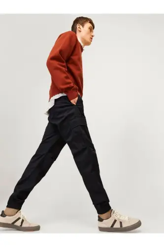 Jack&Jones 12258324 JPSTKANE JJROUPE JOGGER Kargo Shimini Qora - 5