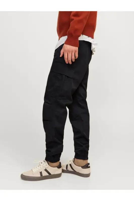 Jack&Jones 12258324 JPSTKANE JJROUPE JOGGER Kargo Shimini Qora - 7