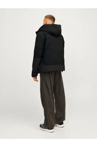 Jack&jones Aiden Transitional Мужская Черная Куртка с Капюшоном - Black - JACK & JONES (1)