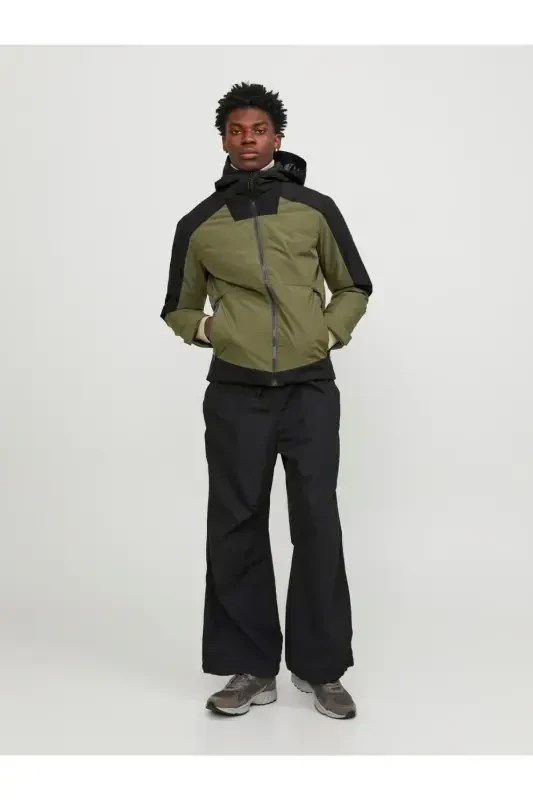 Jack&Jones Axel Transitional Men's Khaki Hooded Jacket - 4
