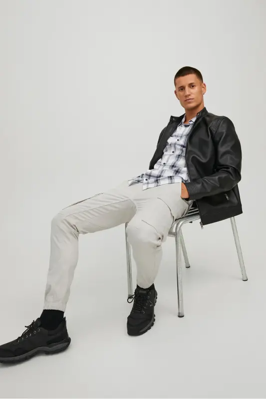 Jack&jones Beige Men's Cargo Pants 12139912-Beige - 5