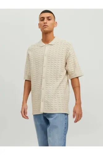 Jack&jones Beige Men's T-shirt Shirt 12234327-Beige 