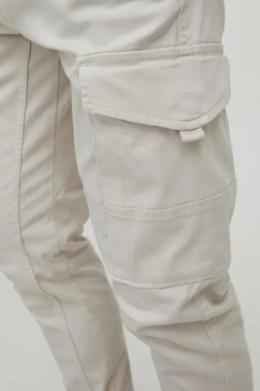 Jack&jones Бежевые мужские брюки карго 12139912-Bej - 6