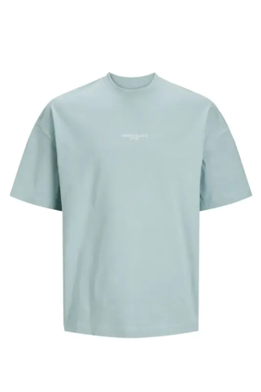 Jack&Jones Bisiklet Yaka Rahat Kesim Su Yeşili Erkek T-Shirt 12251774 - Su Yeşili - 1