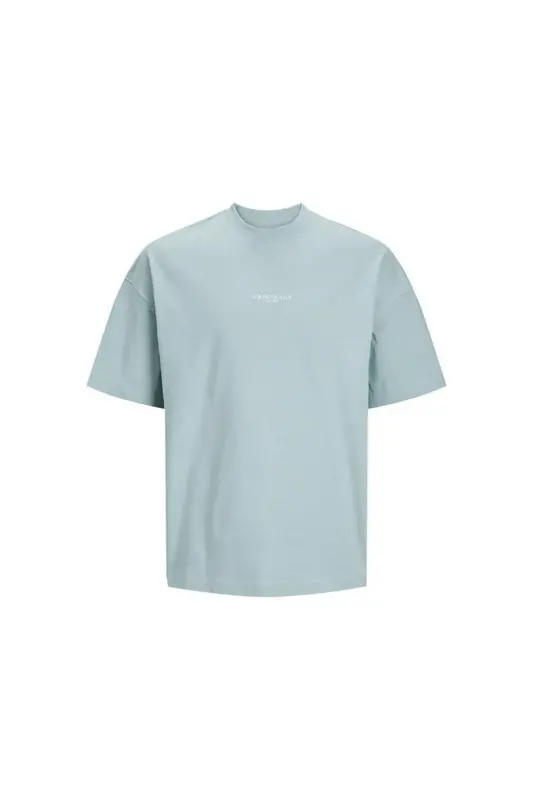 Jack&Jones Bisiklet Yaka Rahat Kesim Su Yeşili Erkek T-Shirt 12251774 - Su Yeşili - 2