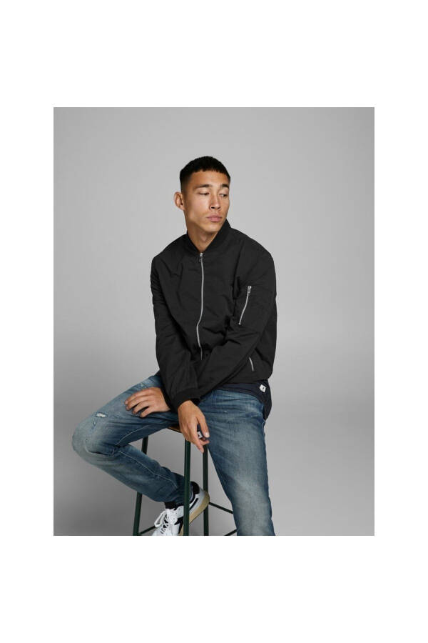 Jack&Jones Black Men's Bomber Jacket - 2