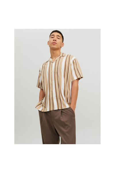 Jack&Jones Blatropic Resort Relax Erkek Çizgili Gömlek-Çok Renkli - 2