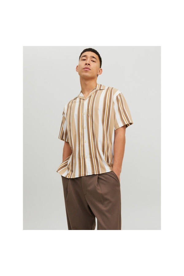Jack&Jones Blatropic Resort Relax Erkek Çizgili Gömlek-Çok Renkli - 2