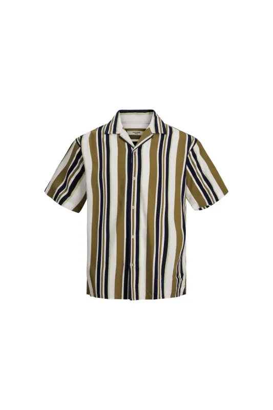 Jack&Jones Blatropic Resort Relax Erkek Çizgili Gömlek-Çok Renkli - 1