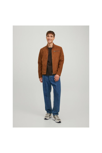 Jack&Jones Brown Men's Leather Jacket - 3