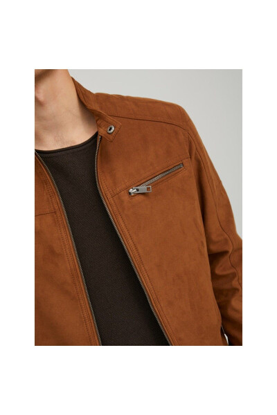 Jack&Jones Brown Men's Leather Jacket - 5