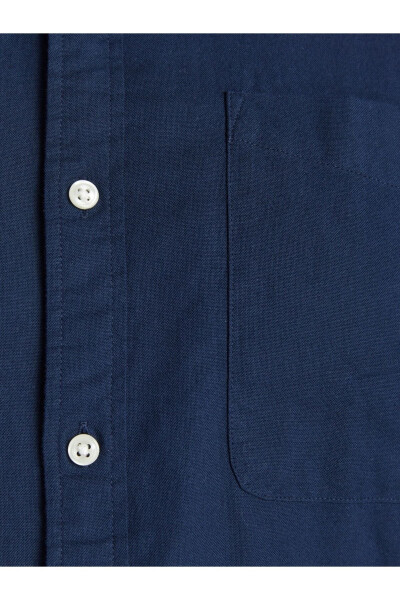 Jack&jones Büyük Beden Lacivert Erkek Oxford Gömlek 12190444 - Lacivert - 6